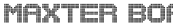 Maxter Board St font preview